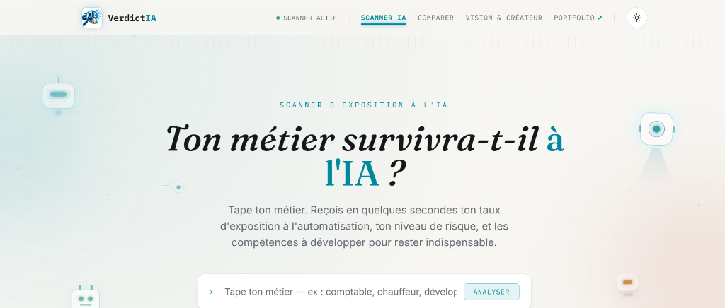 Capture d'écran du projet VERDICT-IA